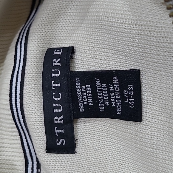 Mens beige sweater, size large, by Structure - Picture 3 of 4